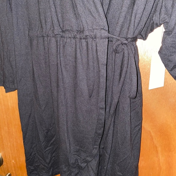 Black Wrap Shirt - Picture 3 of 4